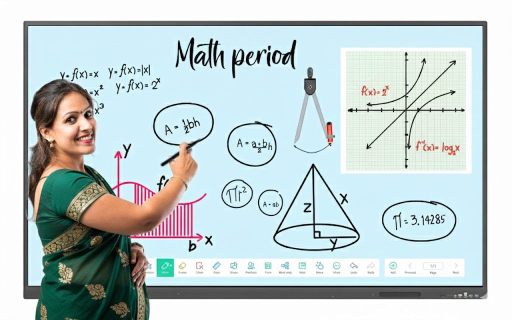 Interactive Flat Panel Front View